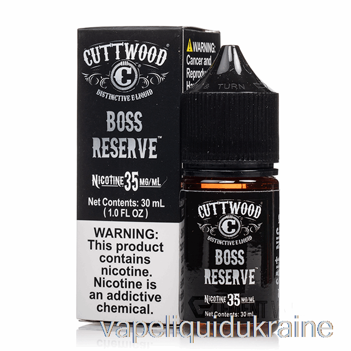 Vape Liquid Ukraine Boss Reserve - Cuttwood Salts - 30mL 50mg